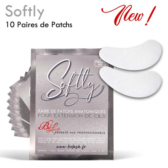 10 Paires de Patchs pour Extension de Cils hydratant et repulpant, Sans paraben