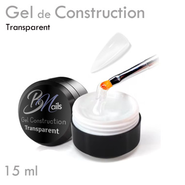 Gel de Construction - Builder Gel Transparent Clear  UV / Led Modelage Rallonge Chablon