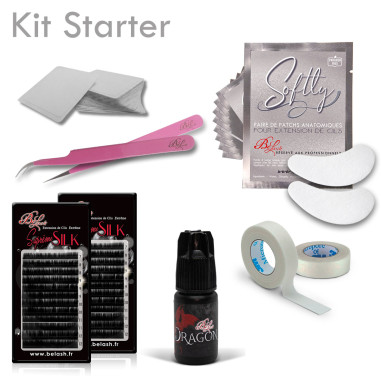 Kit pour démarrer l'extension de Cils. Idéal formation. Petit prix pour ce kit essentiel Cil à Cil