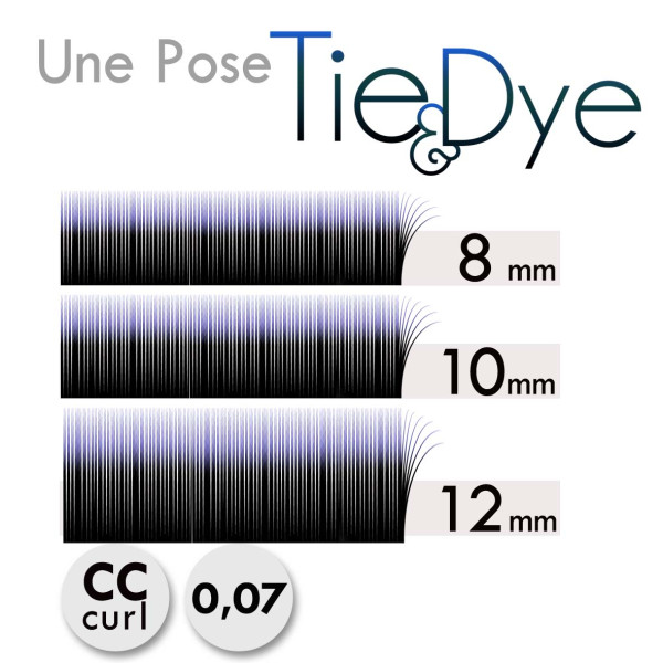 Mapping 3 bandes pour une pose d'Extension de Cils Volume Russe Noir Bleu à moins de 4€ !