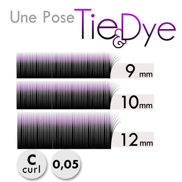 Mapping 3 bandes pour une pose d'Extension de Cils Volume Russe Noir Violet à - de 4€ !