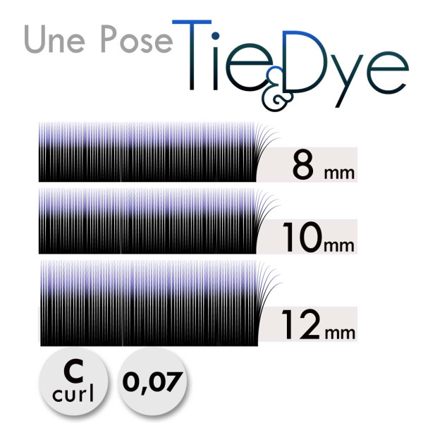 Mapping 3 bandes pour une pose d'Extension de Cils Volume Russe Noir Bleu à moins de 4€ !