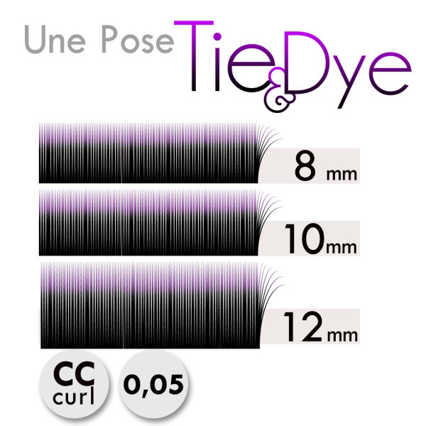 Mapping 3 bandes pour une pose d'Extension de Cils Volume Russe Noir Violet à moins de 4€ !