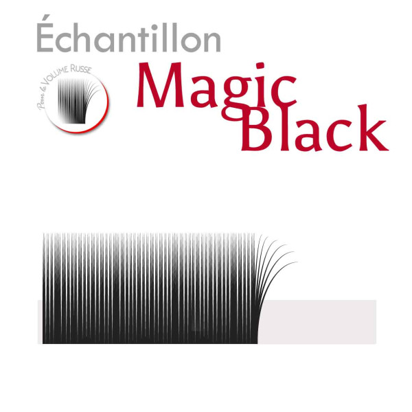 Échantillon de Cils, Découvrez les Magic Black pour Volume Russe, les extensions les plus noires !