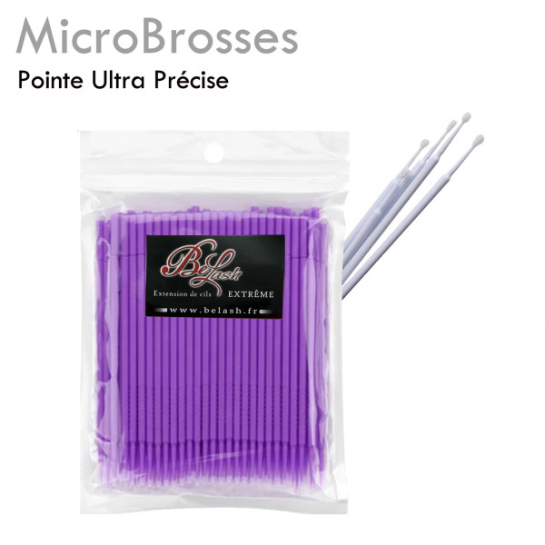 Micro brosses Extension de Cils pointe ultra précise, idéal pour les dépose ou application de bonder