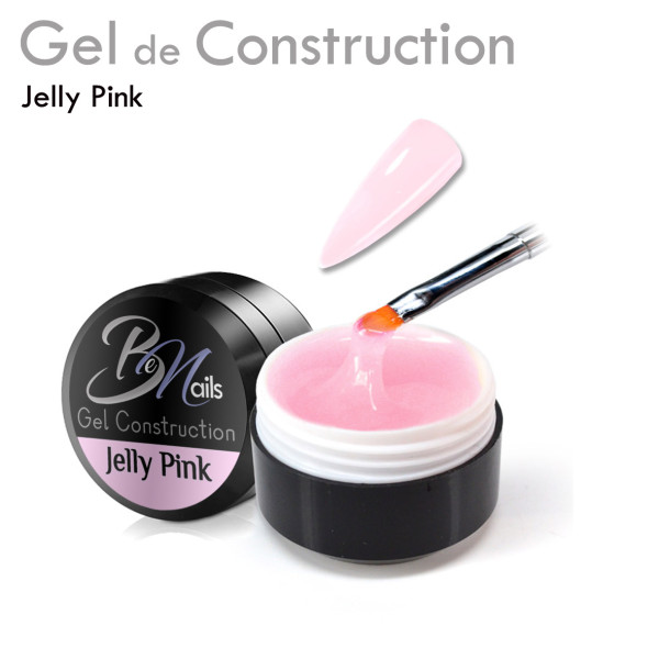 Gel de Construction - Builder Gel  rose translucide idéal Baby Boomer Naturel UV / Led idéal Modelage Rallonge Chablon