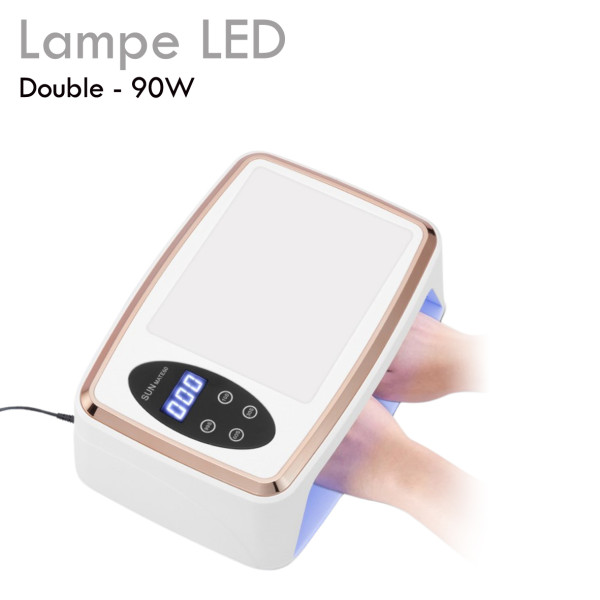 Lampe Led 90 Double : 2 mains en même temps. Lampe Uv Led rapide